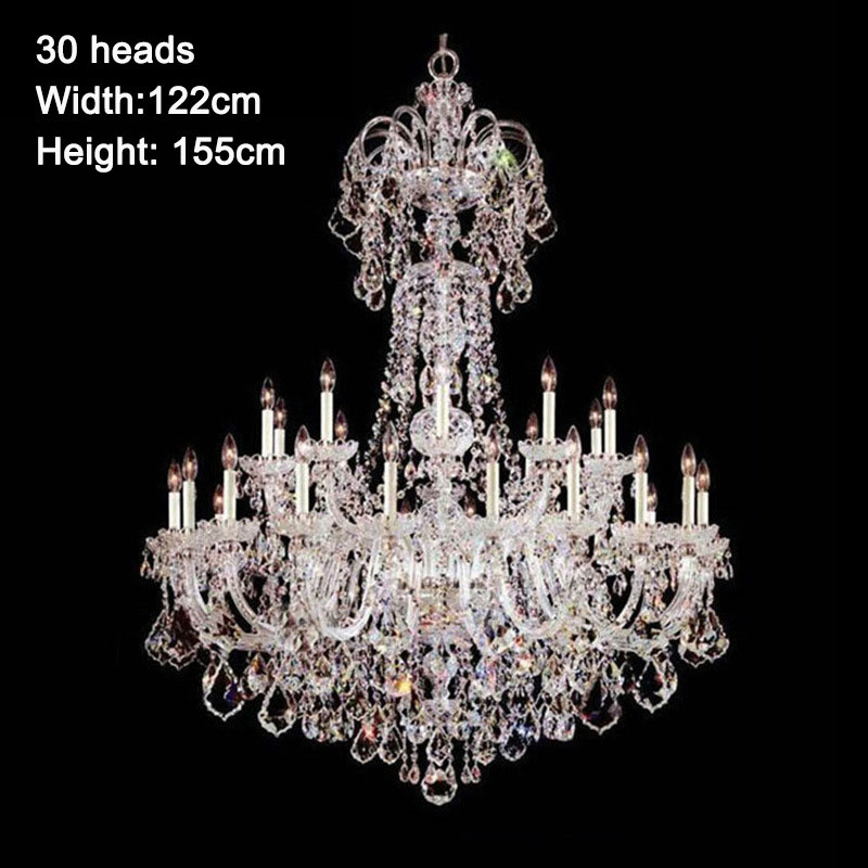 J-186 Luxury crystal chandeliers modern glass hanging lamps living room hotel decorative ceiling lighting pendant chandelier