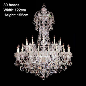 J-186 Luxury crystal chandeliers modern glass hanging lamps living room hotel decorative ceiling lighting pendant chandelier