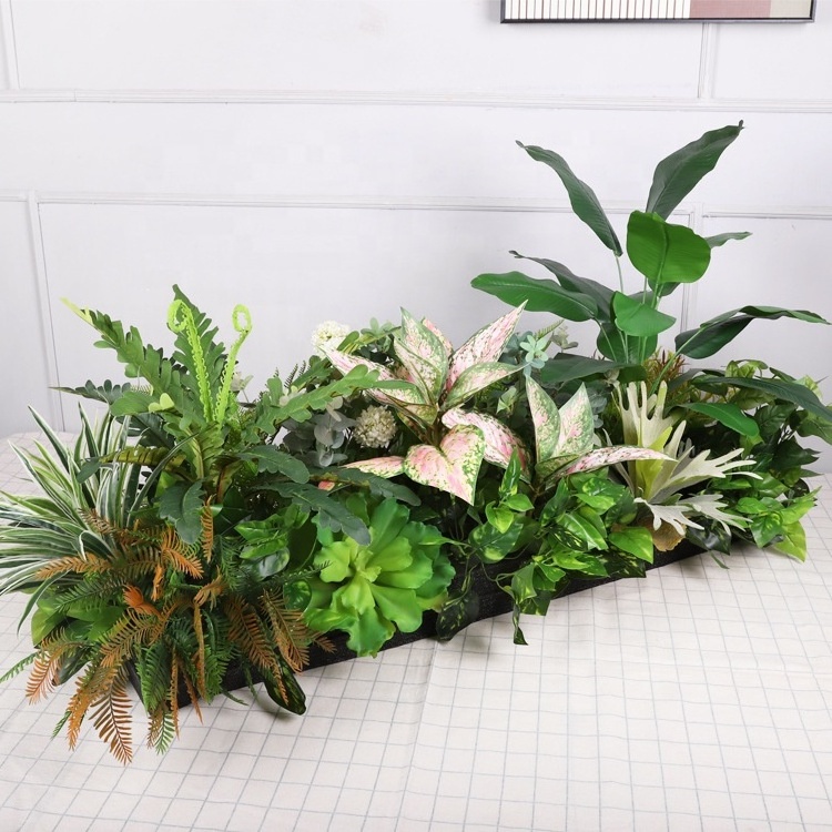 V230  New Design Customized  Plants Wall Artificial Wall Hanging Plant Green Grass Wall for Home  Decoration