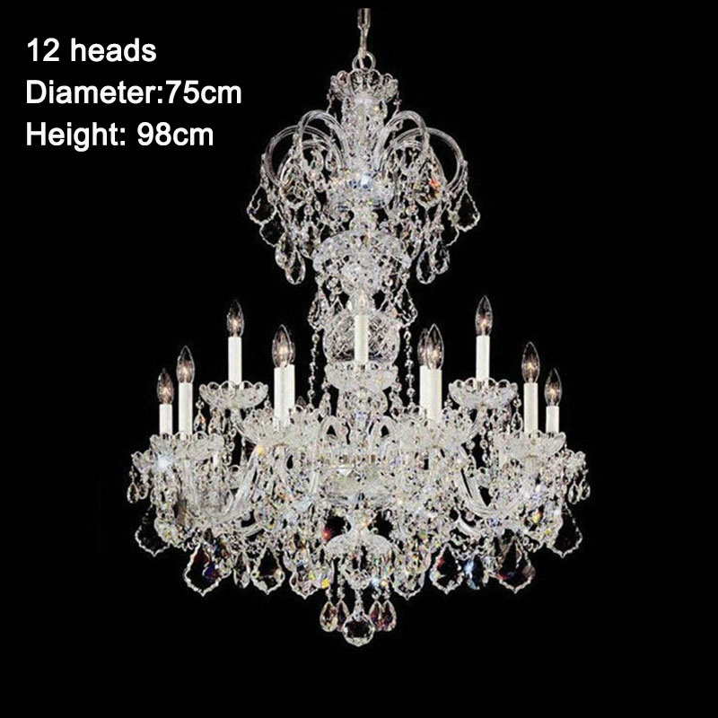 J-186 Luxury crystal chandeliers modern glass hanging lamps living room hotel decorative ceiling lighting pendant chandelier