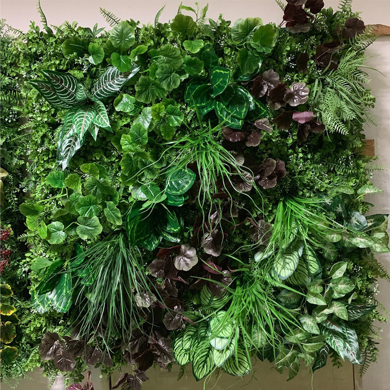 C-009  New Design Customized Vertical Plants Wall Artificial Wall Hanging Plant Green Grass Wall for Home  Decoration