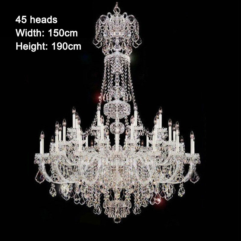 J-186 Luxury crystal chandeliers modern glass hanging lamps living room hotel decorative ceiling lighting pendant chandelier