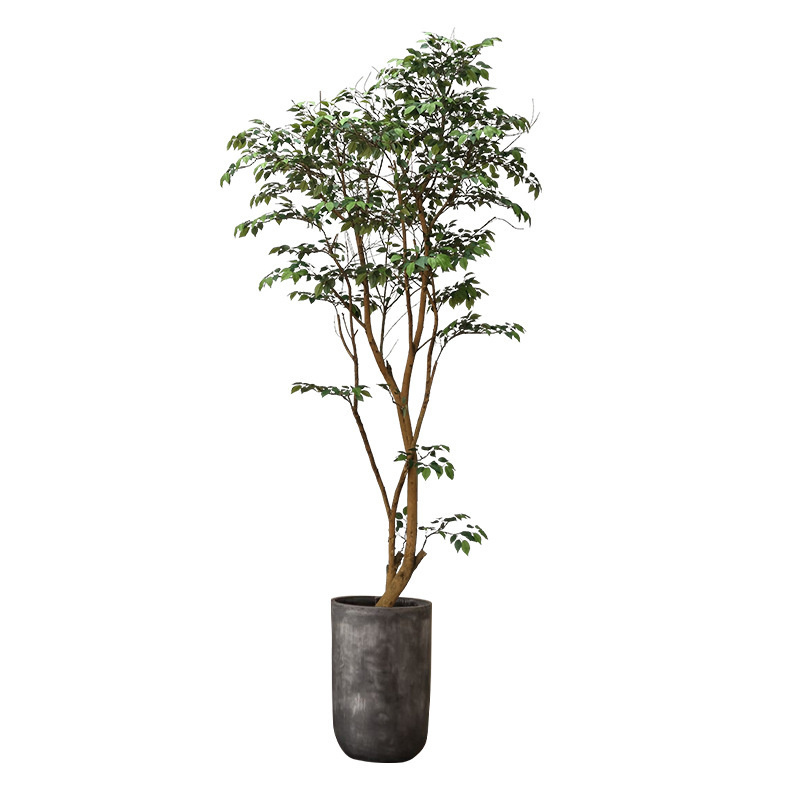 J-254 wholesale 160cm lifelike ficus lyrata banyan trees artificial plants bonsai plastic potted plant for outdoor decor