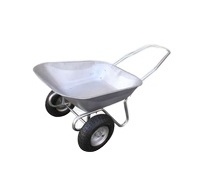 Steel tray garden 2 wheels wheelbarrow