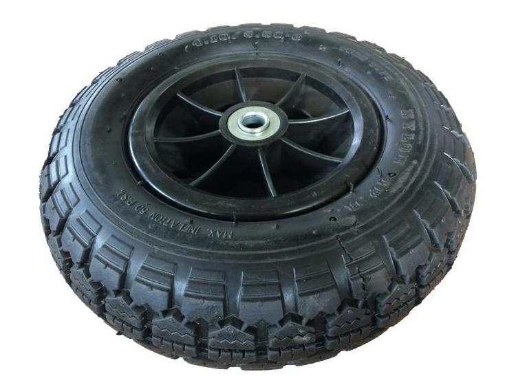 10 inch 4.10/3.50-4 solid rubber wheel 410/350-4 solid rubber tire  for hand truck trolley wheelbarrow