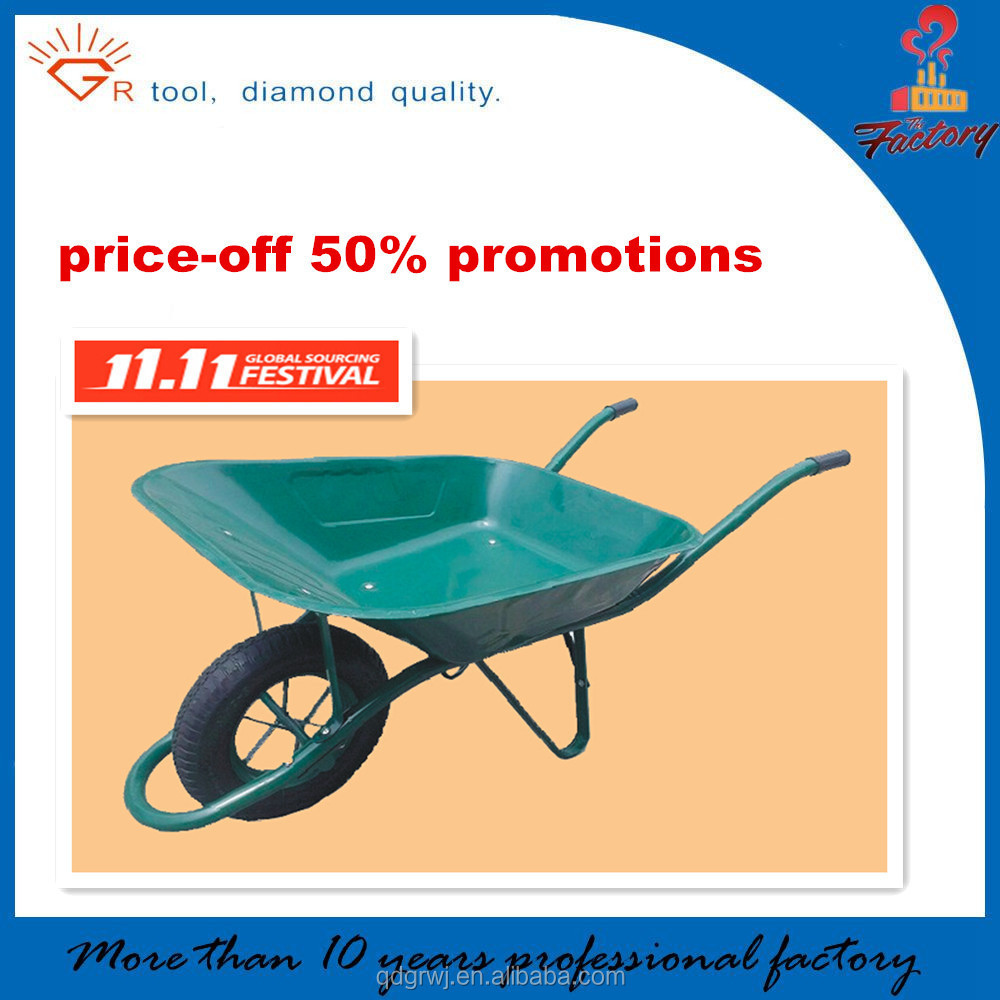 WB6400 construction heavy duty steel Wheelbarrow for sale