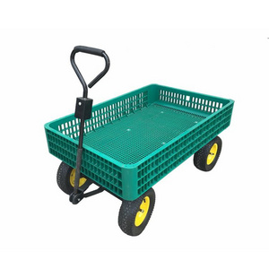 TC1858 four wheels plastic mesh beach Wagon