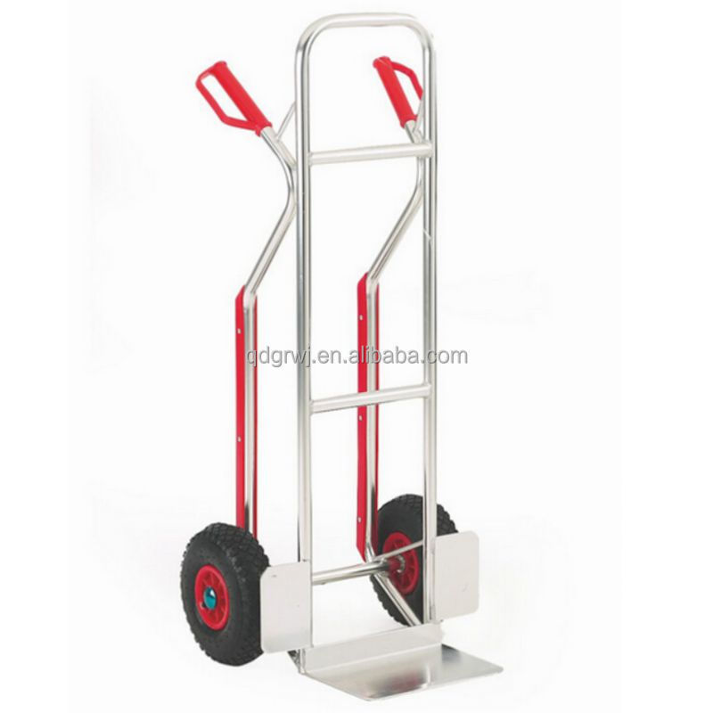 Aluminium Sack Truck barrow hand trolley with pneumatic Tires