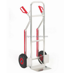 Aluminium Sack Truck barrow hand trolley with pneumatic Tires