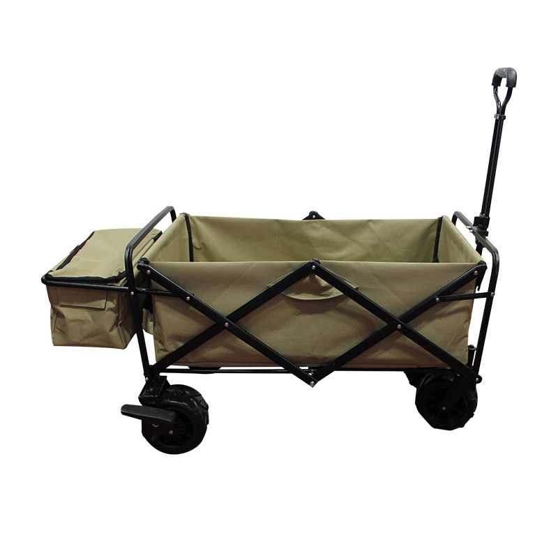 chair foldable collapsible folding heavy duty garden pull wagon with inflatable wheels and balloon wheels for beach sand storage