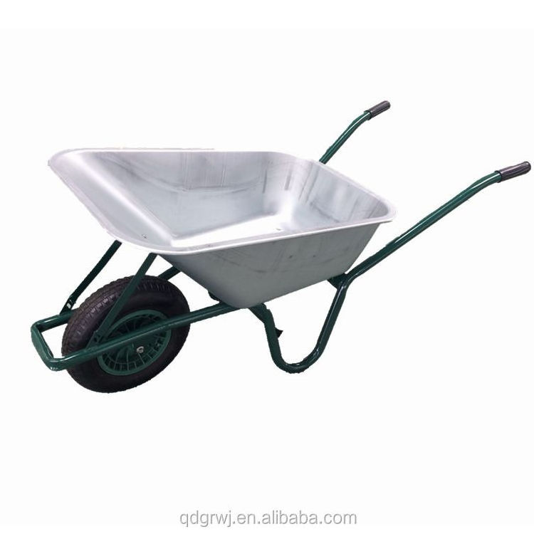 China Construction Industrial Stainless Steel Wheelbarrow  WB6414T