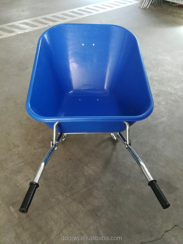 200L Large twin wheel Stable poly Wheelbarrow for horse feeding