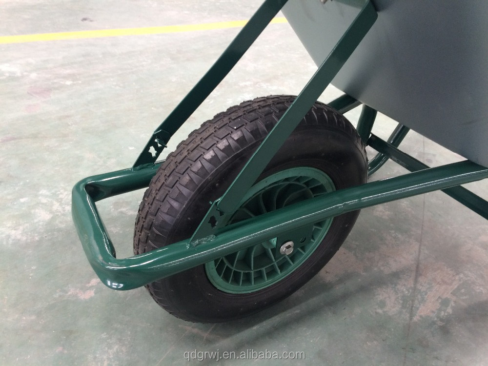 China Construction Industrial Stainless Steel Wheelbarrow  WB6414T