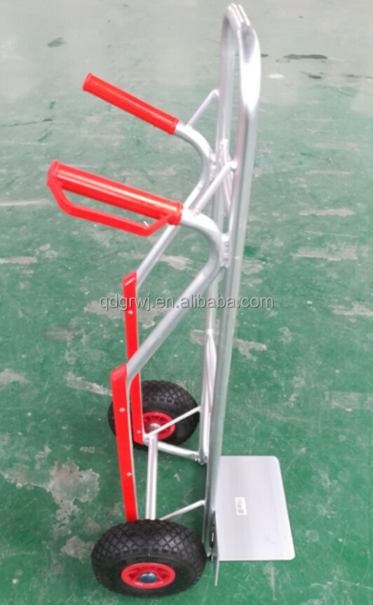 Aluminium Sack Truck barrow hand trolley with pneumatic Tires