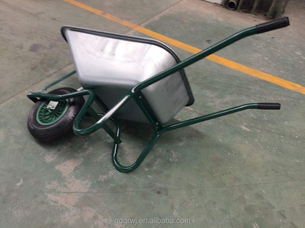 China Construction Industrial Stainless Steel Wheelbarrow  WB6414T