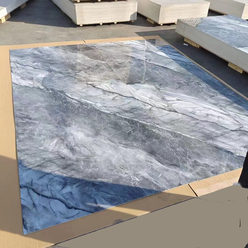 Waterproof Alternative Marble PVC Wall Panel High Gloss  Acrylic Sheet  UV Marble Board