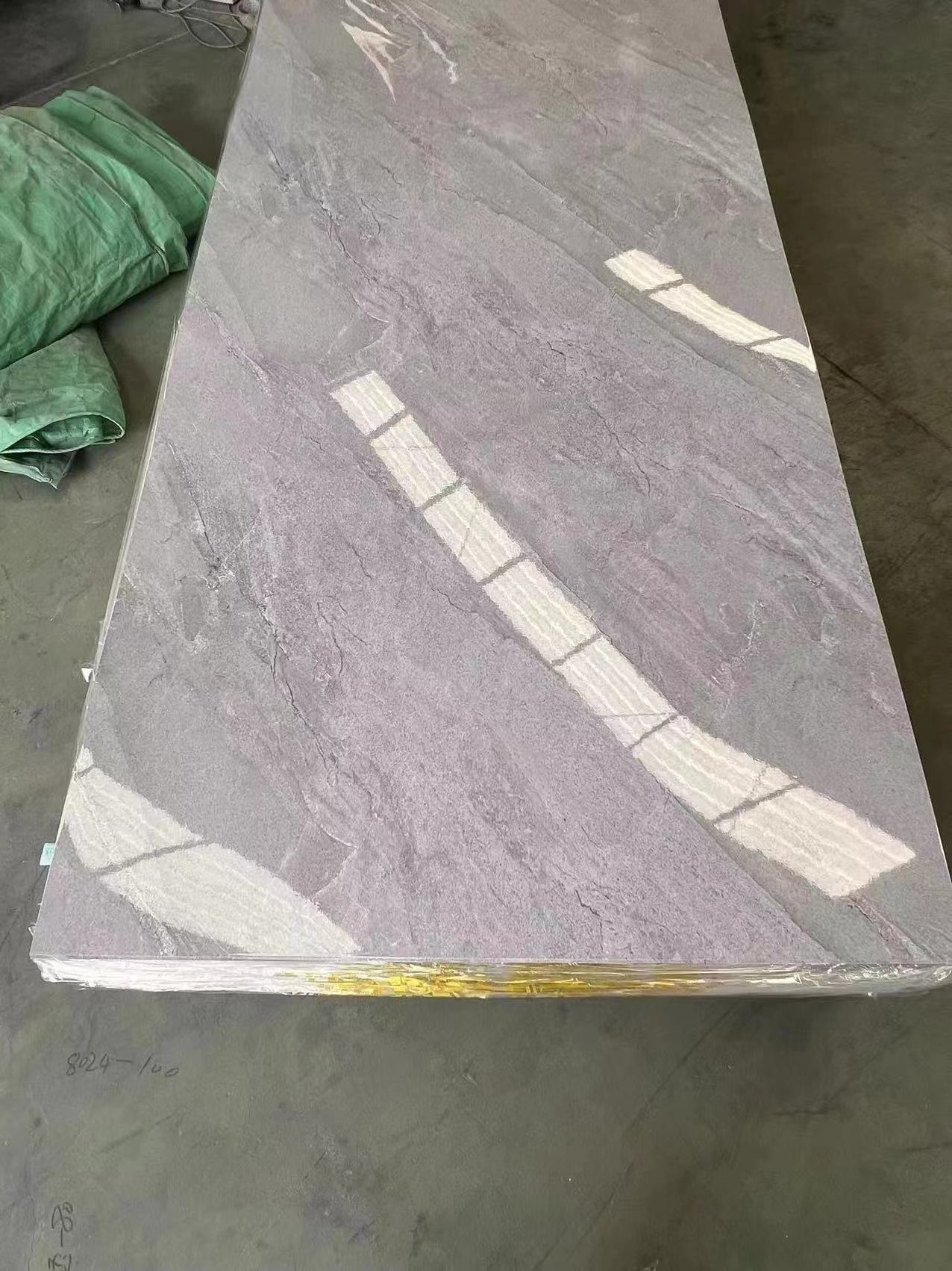 Decoration High Glossy Custom Marble Alternative UV Marble Sheet PVC ...