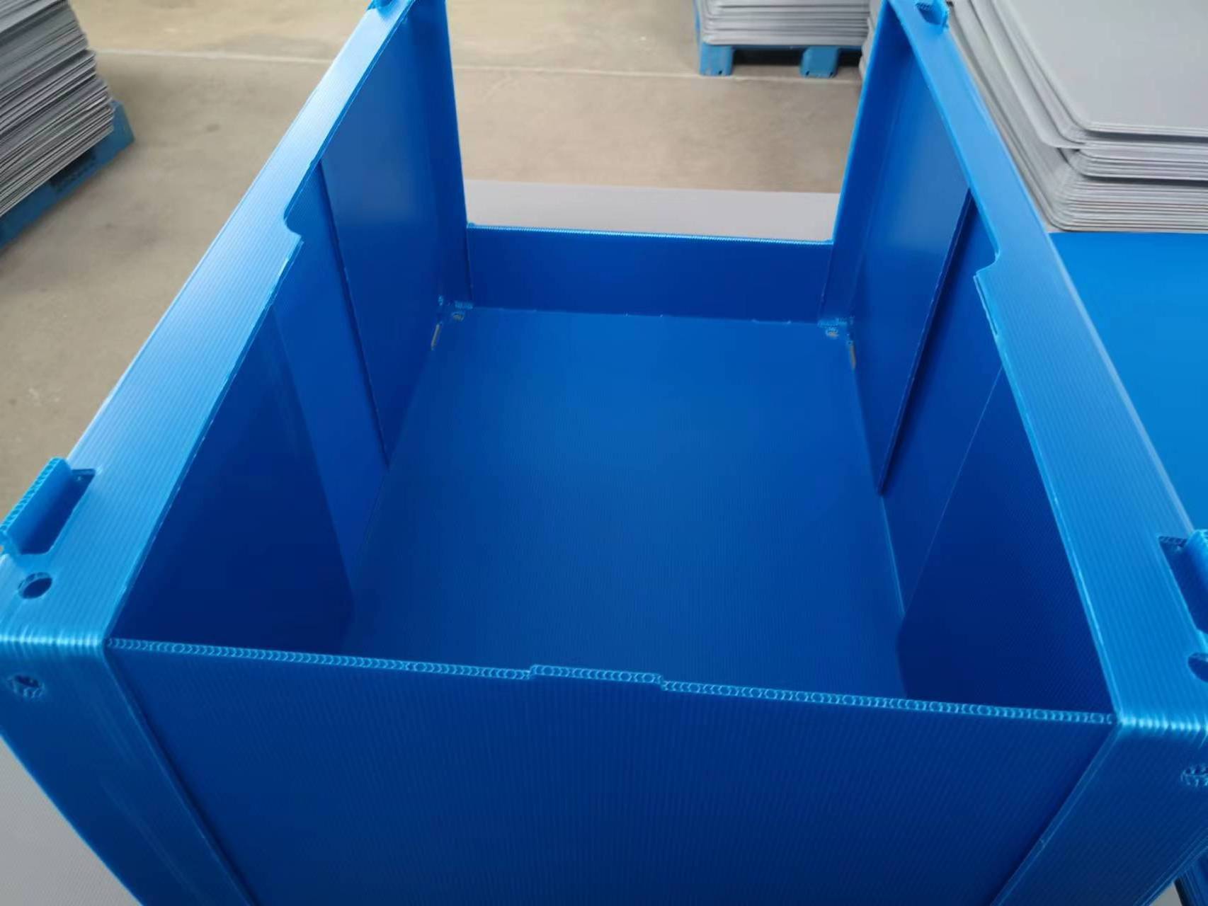 PP Corrugated Plastic Stackable Correx Warehouse Picking Bins for Storage