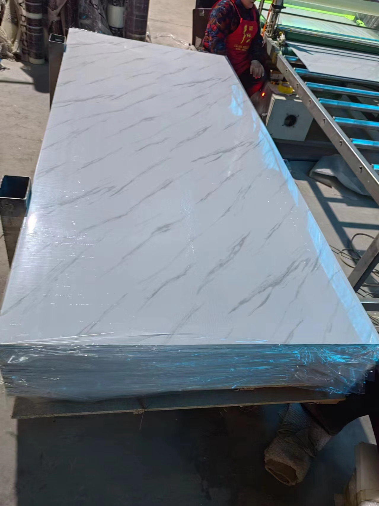 Morden Design PVC Plastic Materials UV Marble Slate Carbon Rock Wall Panel / Board / Sheet