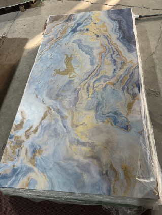 Waterproof Alternative Marble PVC Wall Panel High Gloss  Acrylic Sheet  UV Marble Board