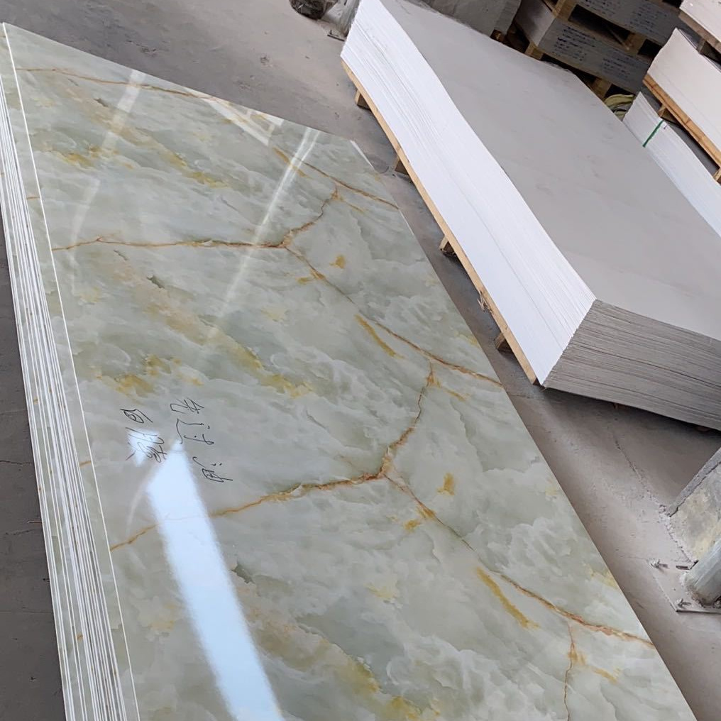 2mm 3mm 4mm 5mm 6mm wall decoration uv pvc marble sheets plastic sheets wall panels for sale