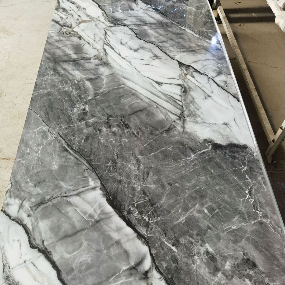 Waterproof Alternative Marble PVC Wall Panel High Gloss  Acrylic Sheet  UV Marble Board