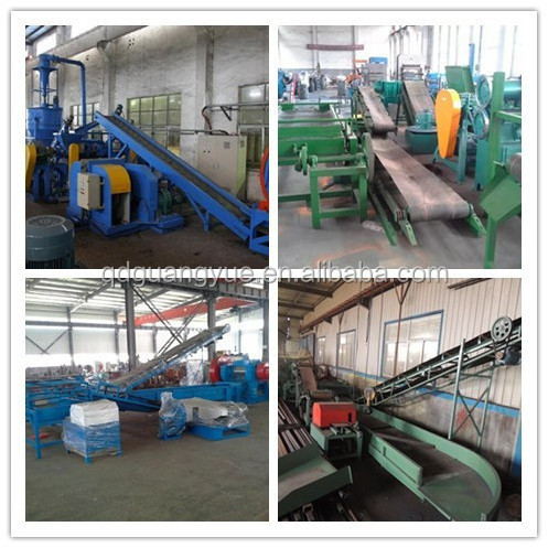 fully automatic waste tire recycling production line for rubber powder processing machine