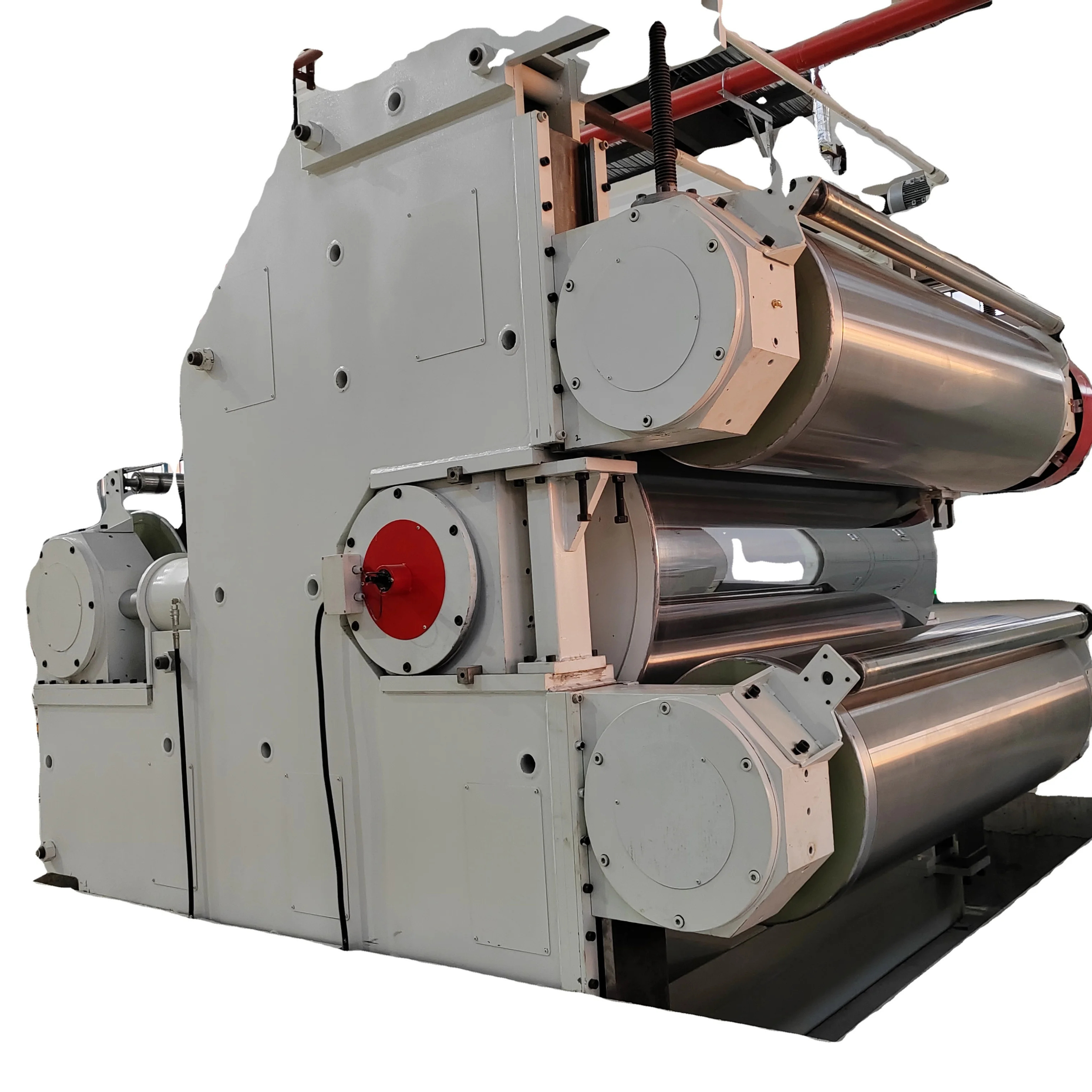 Three roll rubber sheet rotocure / rubber vulcanizer machine