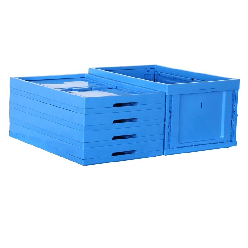 Heavy Duty AS RS Plastic Box 600x400x300 mm Food Grade Fruit Vegetable Collapsible Moving Box Stackeable Storage Plastic Crate