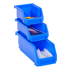 stackable and nestable spare parts plastic storage pick bins tubs for warehouse