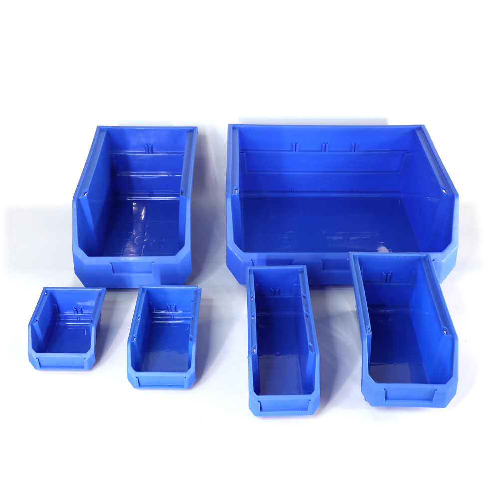 warehouse front open plastic stackable storage pick bins for tool parts