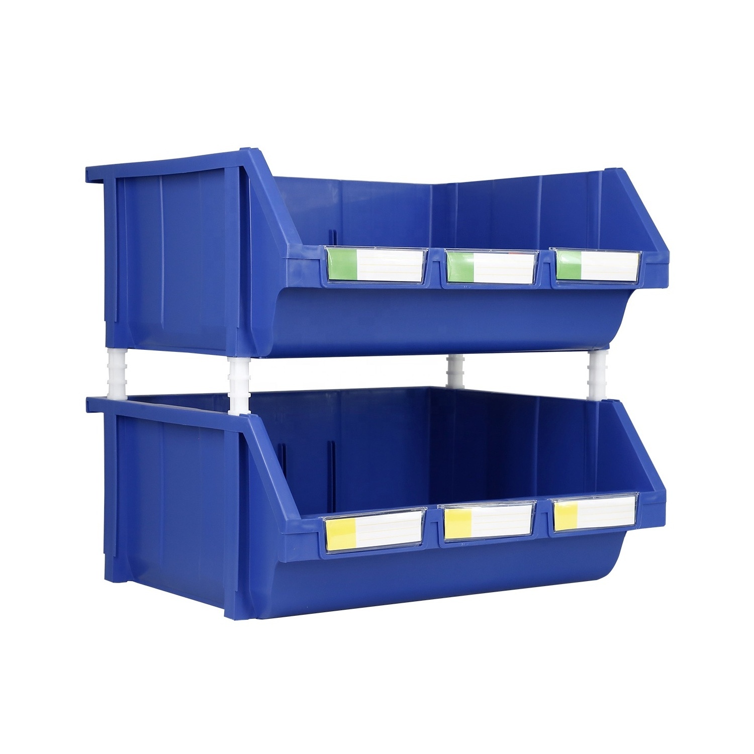 Plastic big drawers storage bin box, stackable and hang parts bin