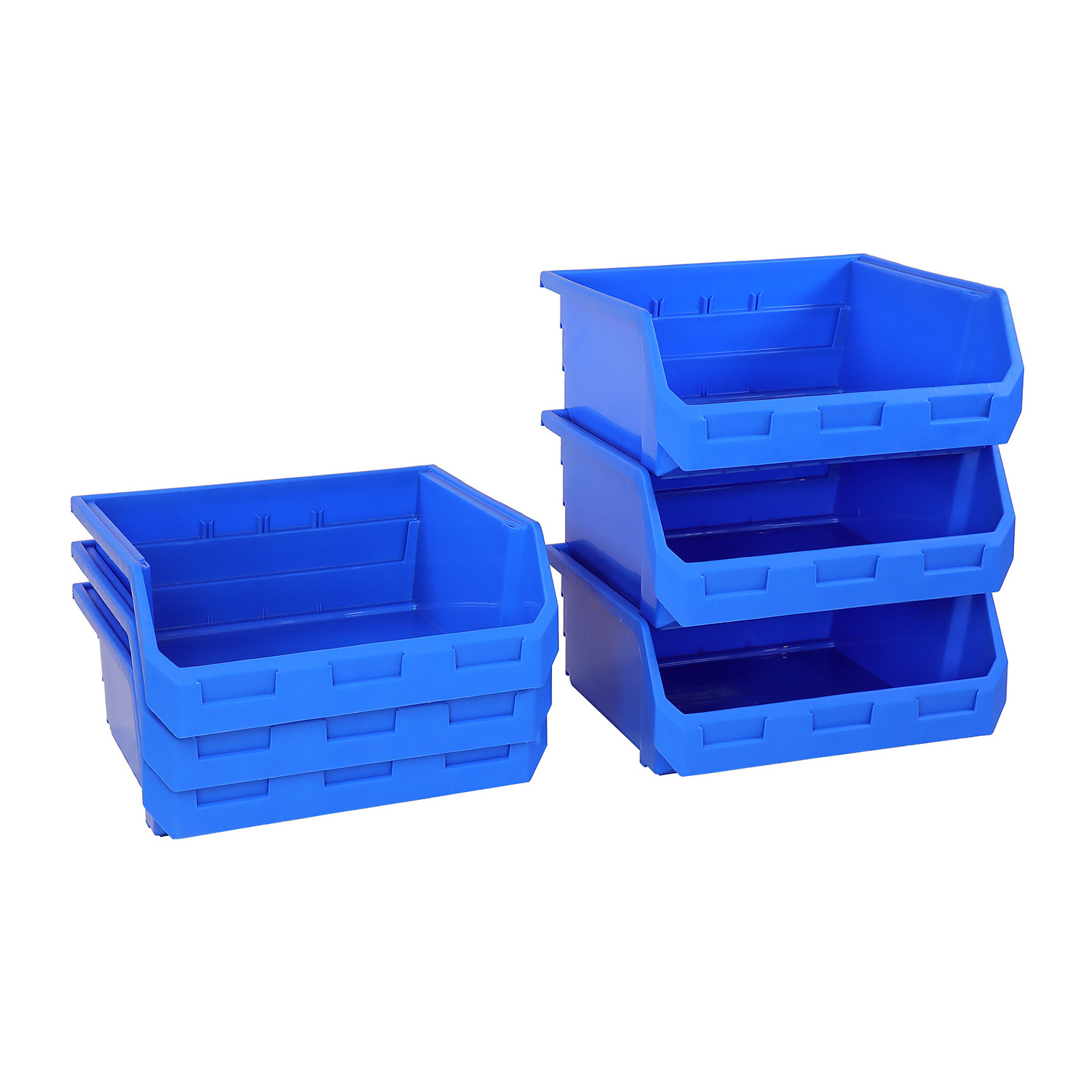 warehouse front open plastic stackable storage pick bins for tool parts