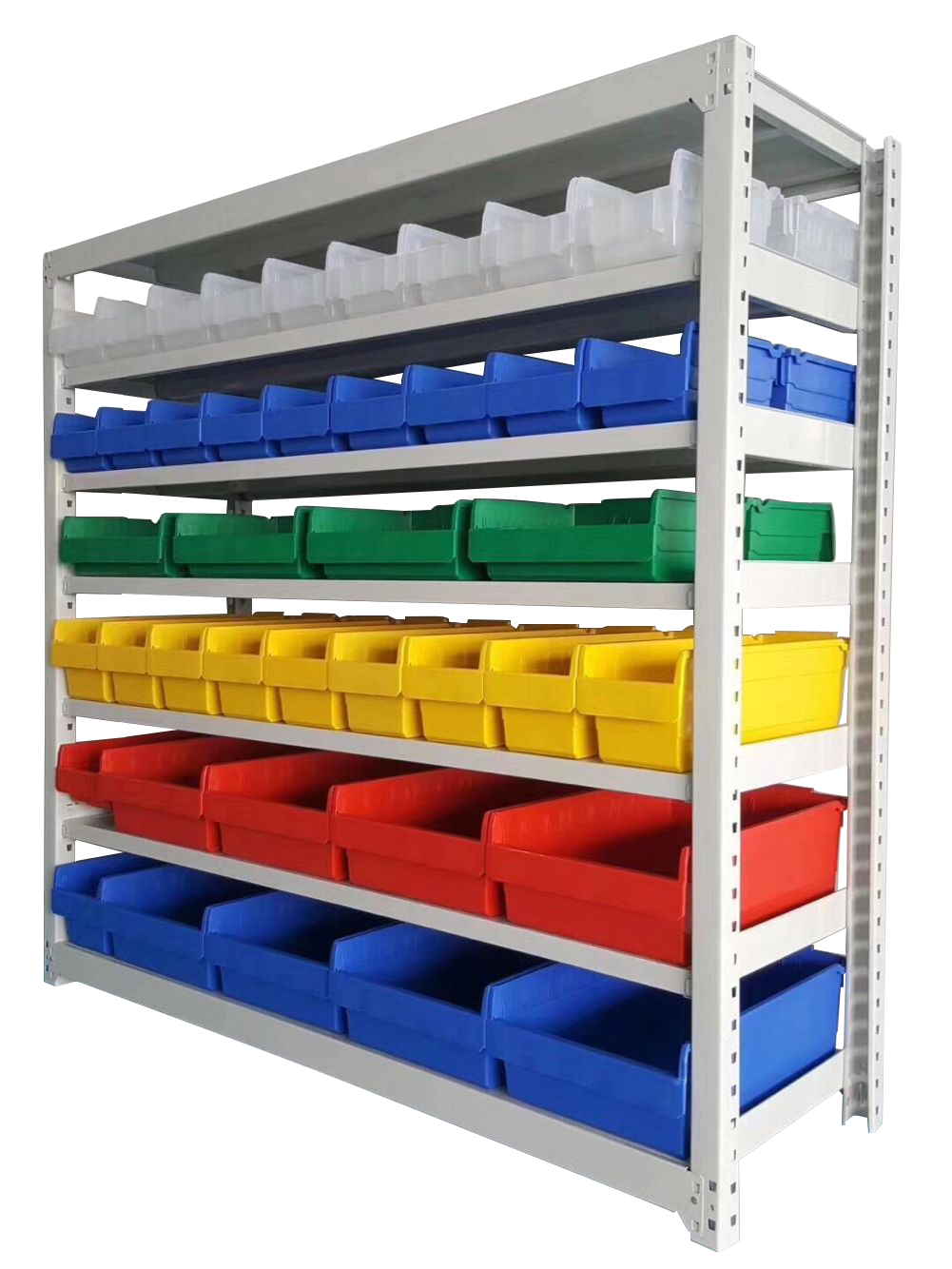 PP PE Plastic Large Small Industrial Stackable Hang Warehouse Spare Parts Tool Shelf Picking Storage Bin Wholesale for workshop