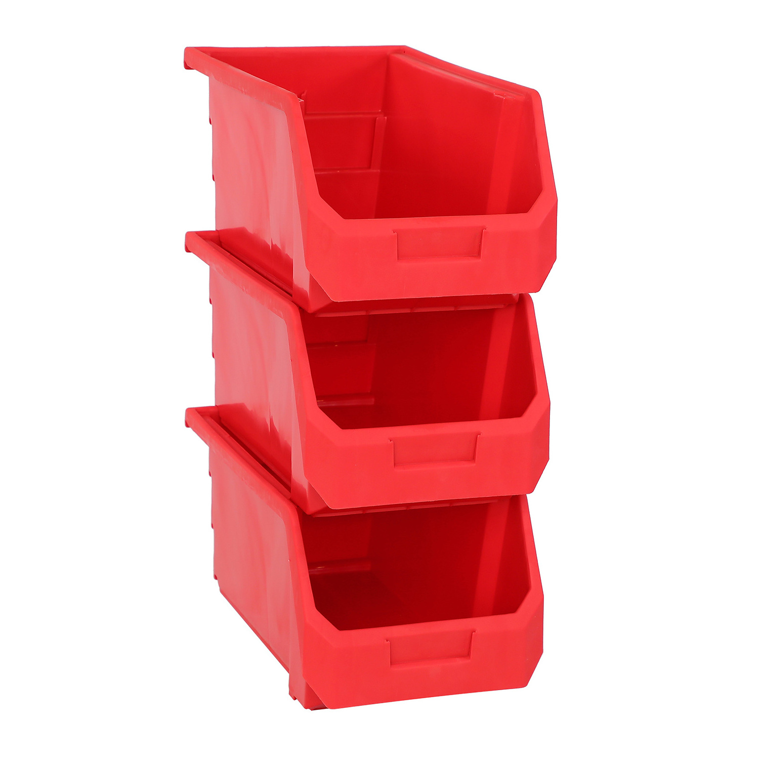 stackable and nestable spare parts plastic storage pick bins tubs for warehouse