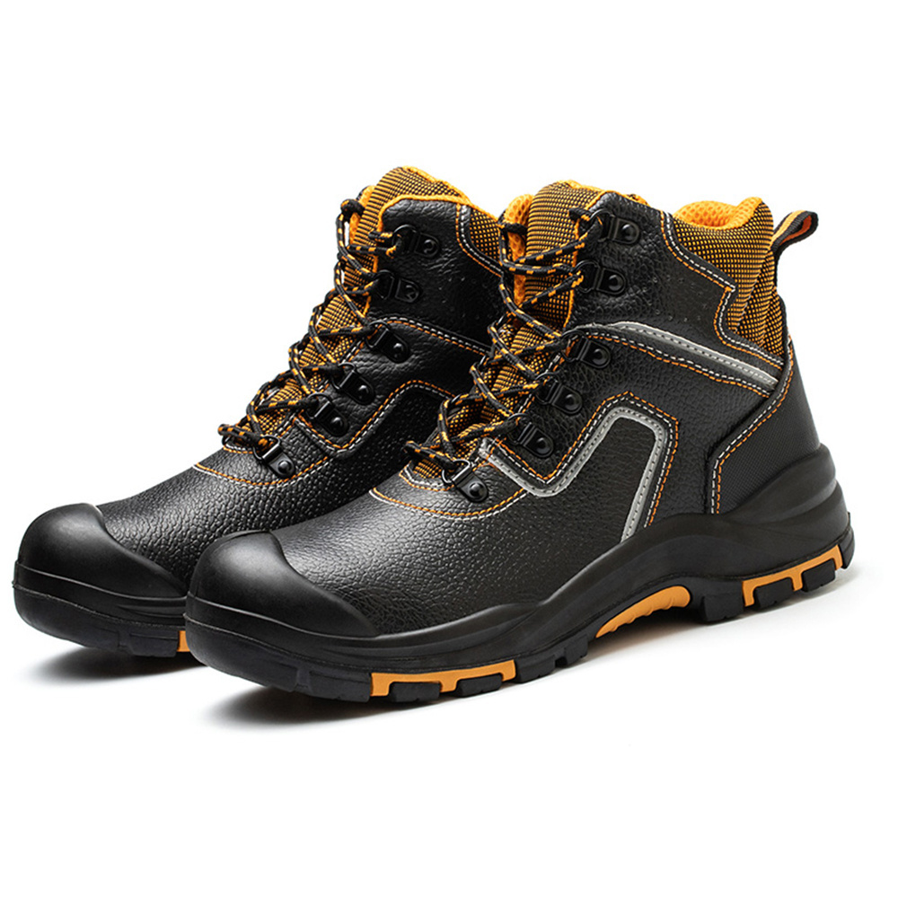 Industrial protective safety boots high quality anti smash anti puncture working boots