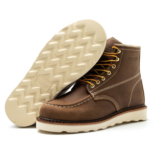 men Goodyear welt work boots for men  safety