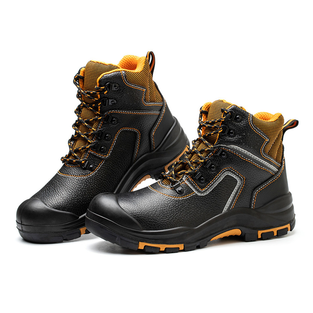 Industrial protective safety boots high quality anti smash anti puncture working boots