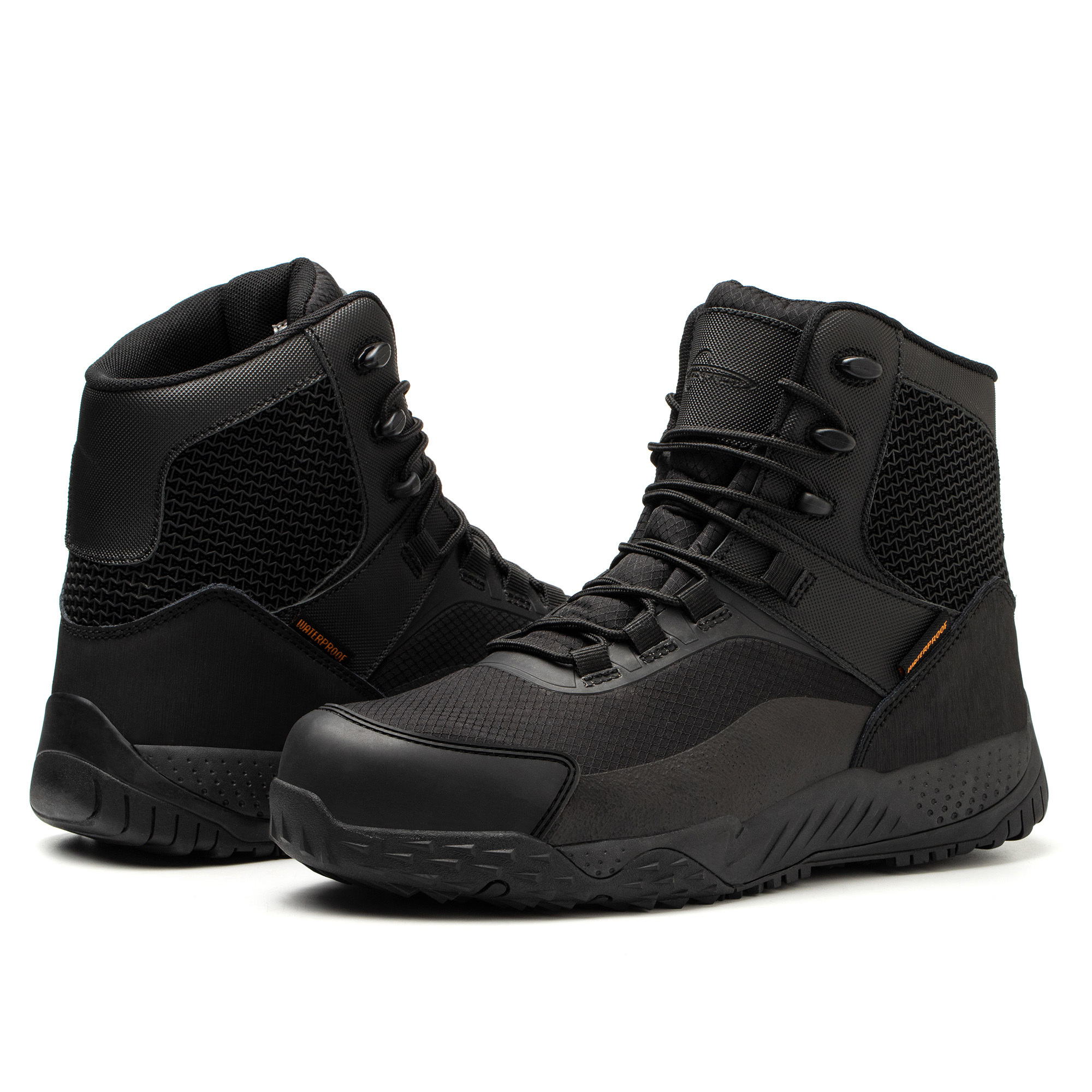 Waterproof Hiking Boots Outdoor Mountain Climbing Advanced All Black  For Man Work Boots For Men