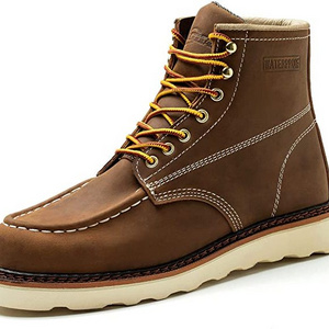 Soft Toe Non Slip Comfortable Men's 6"  Waterproof Safety Work Boots