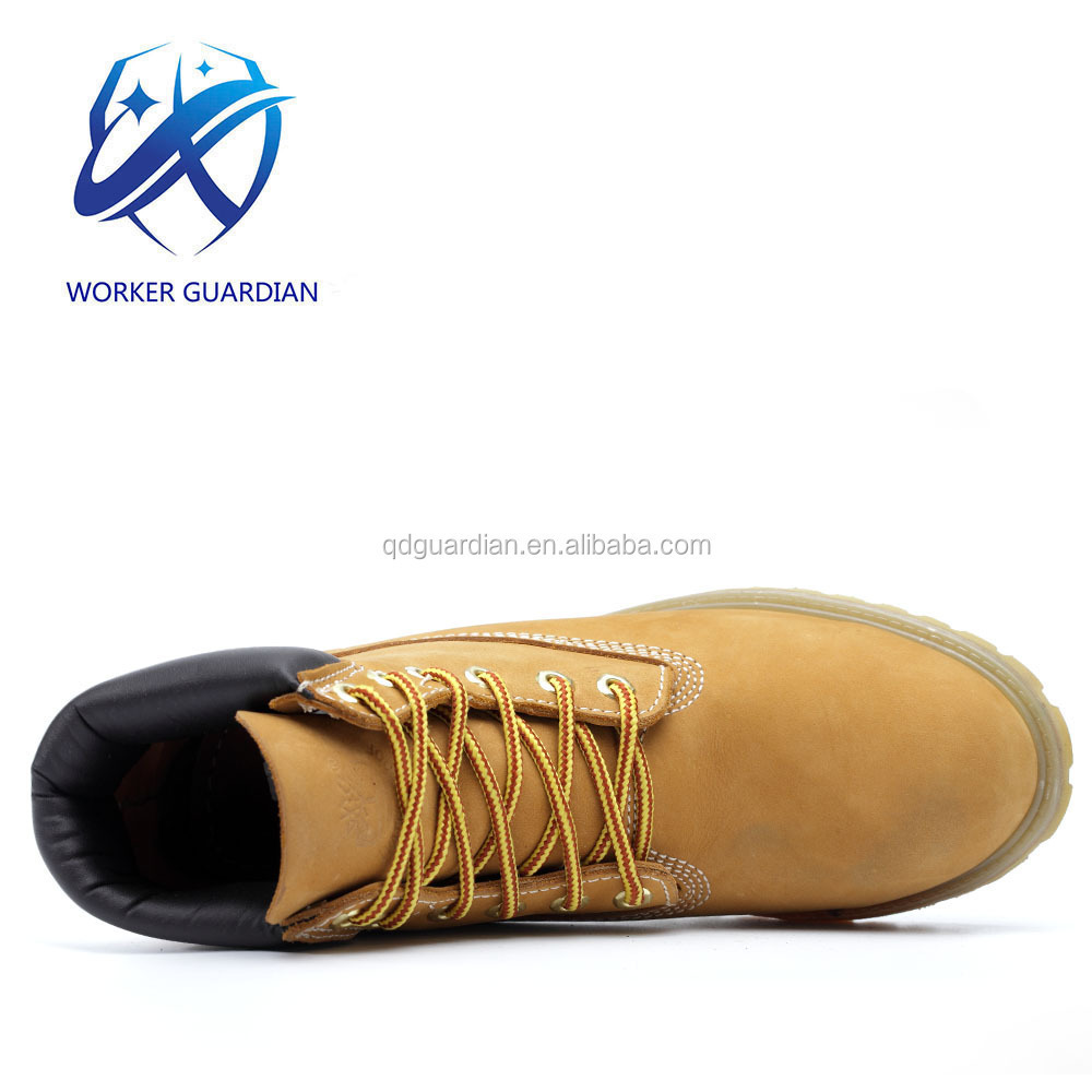 Goodyear Welted Nubuck Safety Footwear High Quality Rubber Sole Work Shoes