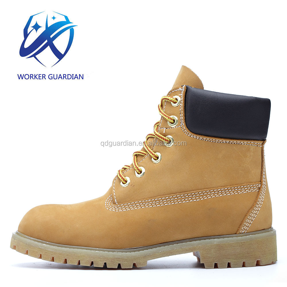 Goodyear Welted Nubuck Safety Footwear High Quality Rubber Sole Work Shoes