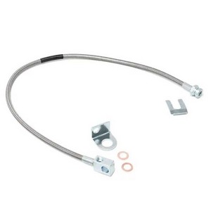 J eep Cherokee XJ (84-01)/Wr angler TJ (97-06) 4-6 Inch Lift Rear Extended Stainless Steel Braided PTFE T eflon Brake Hose Lines