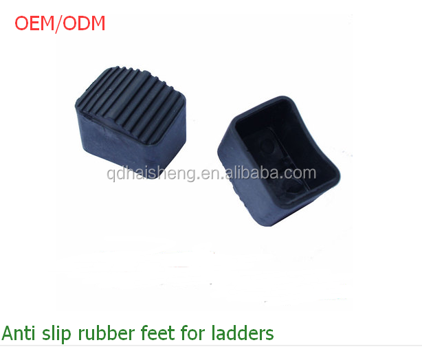 Custom all kinds of anti slip/non slip rubber feet/ cap for ladders