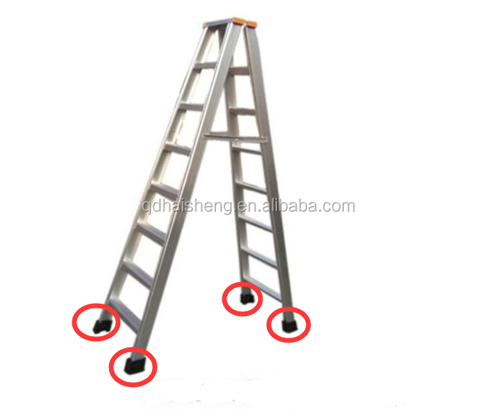 Custom all kinds of anti slip/non slip rubber feet/ cap for ladders