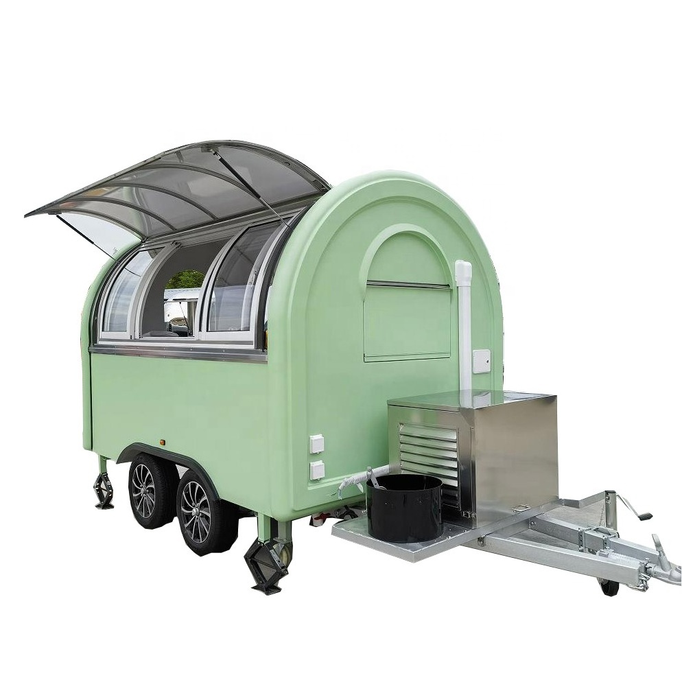 Fully Equipped Food cart for Sale Europe Customized Concession Bubble Tea Coffee Vending Cart