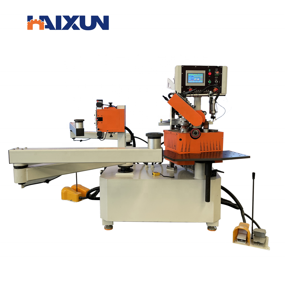 Woodworking automatic curve wood line swing arm edging machine pvc abs special-shaped edge banding machine