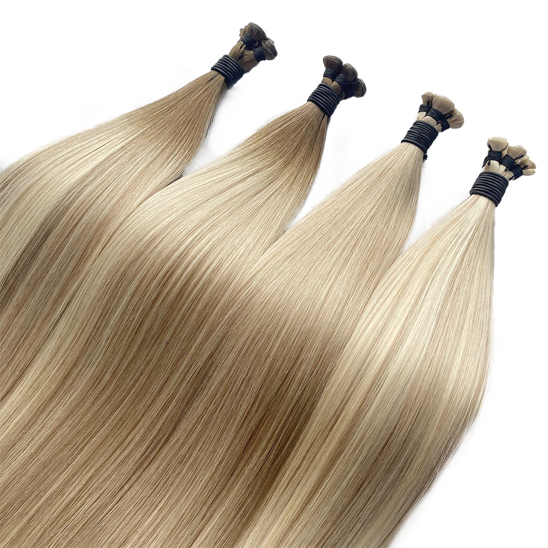 Direct Factory Wholesale Virgin Cuticle European Double Drawn Hair Micro Link Weft Hair Extensions