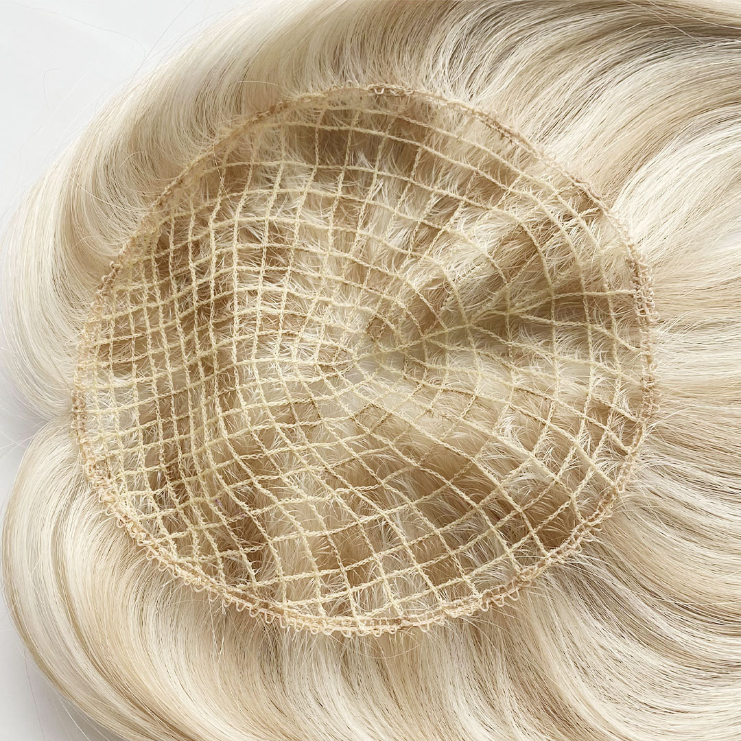 2024 Wholesale Custom Top European Human Hair Fishnet Topper Clip In Hair Piece Topper Silk Base Toupee For Women