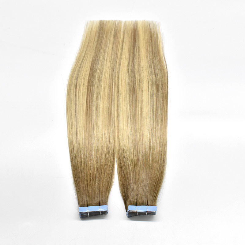 Qingdao haiyi Hair Last Long Cuticle Aligned Double Drawn Balayage Color Tape In Hair Extension